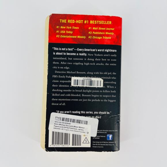 Alert, a paperback book detective novel by James Patterson - Good Used Condition - Picture 7 of 11